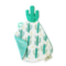 Doudou de dentition avec embout fantaisie en silicone - Cactus