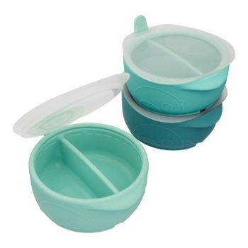 3 Bols à Portions Empilables  à Remplir, Congeler Et Servir