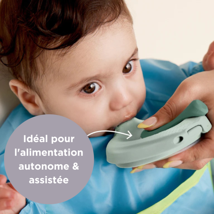 Poche gourde repas rechargeable pour alimentation autonome