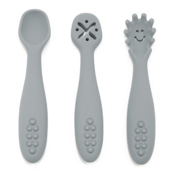 Set De 3 Cuillères D’apprentissage En Silicone – 3 Coloris