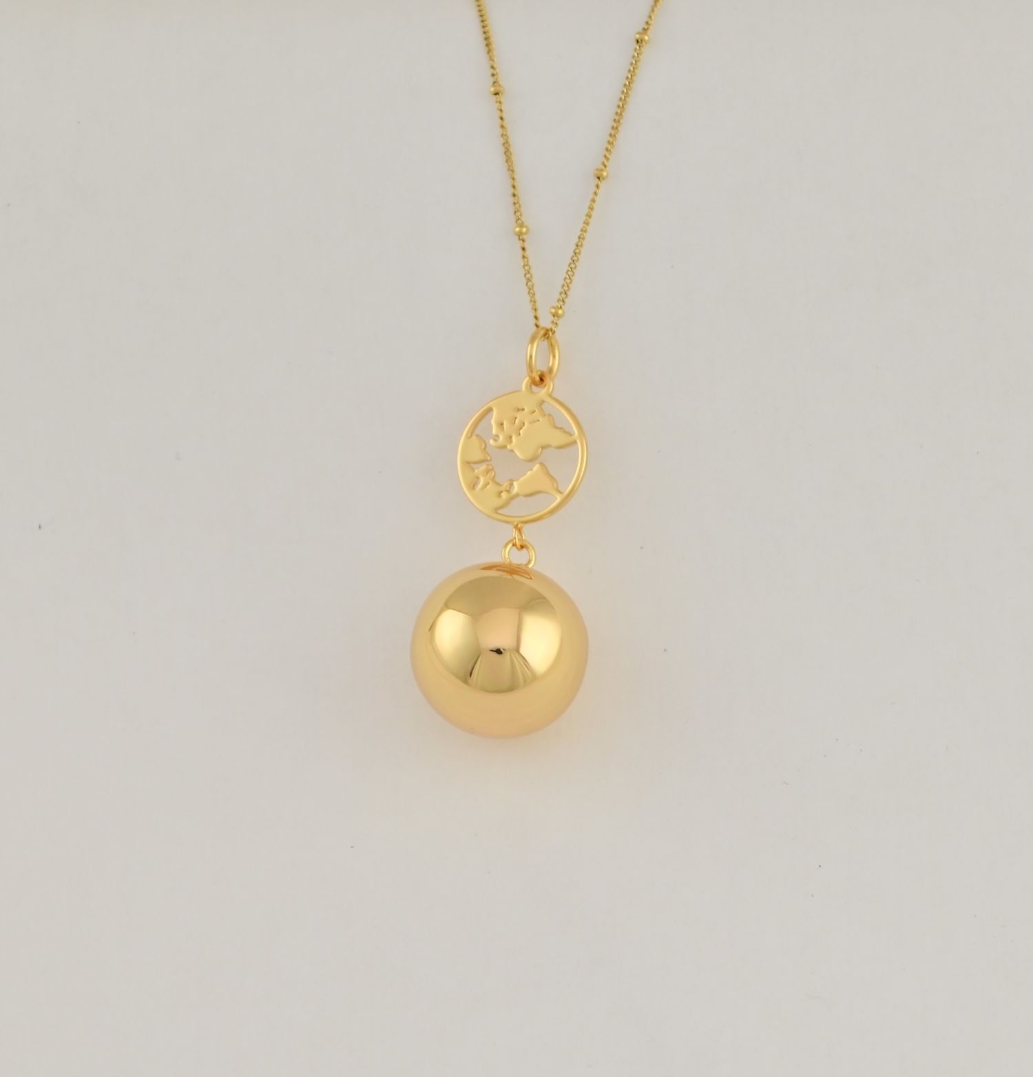 Bola de grossesse avec chaîne - Terre Or