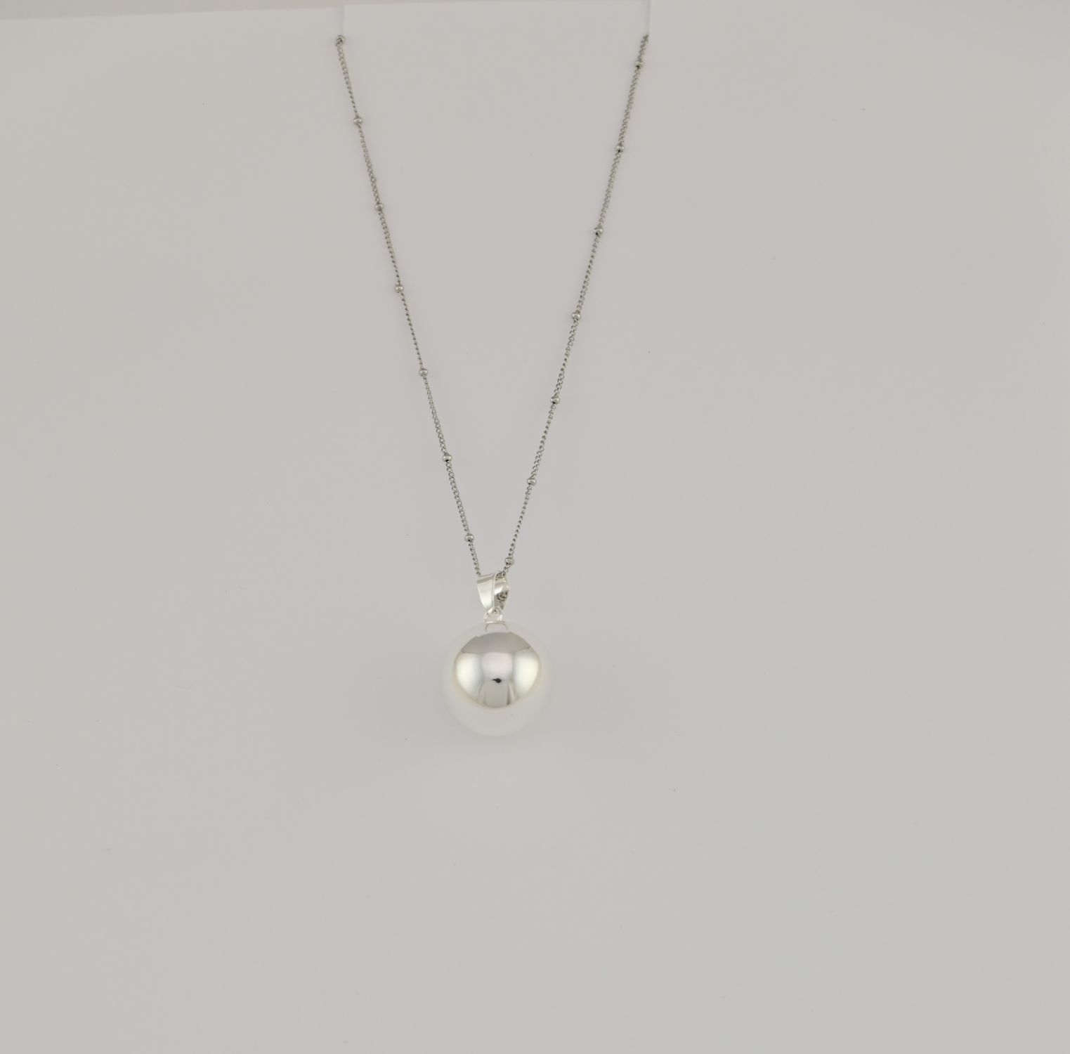 Bola de grossesse avec chaîne - Classique Argent