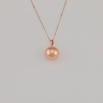 Bola de grossesse avec chaîne – Classique Or Rose