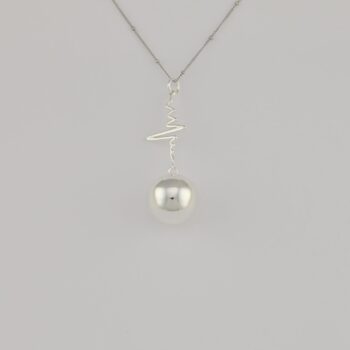 Bola de grossesse avec chaîne – Spirales Argent