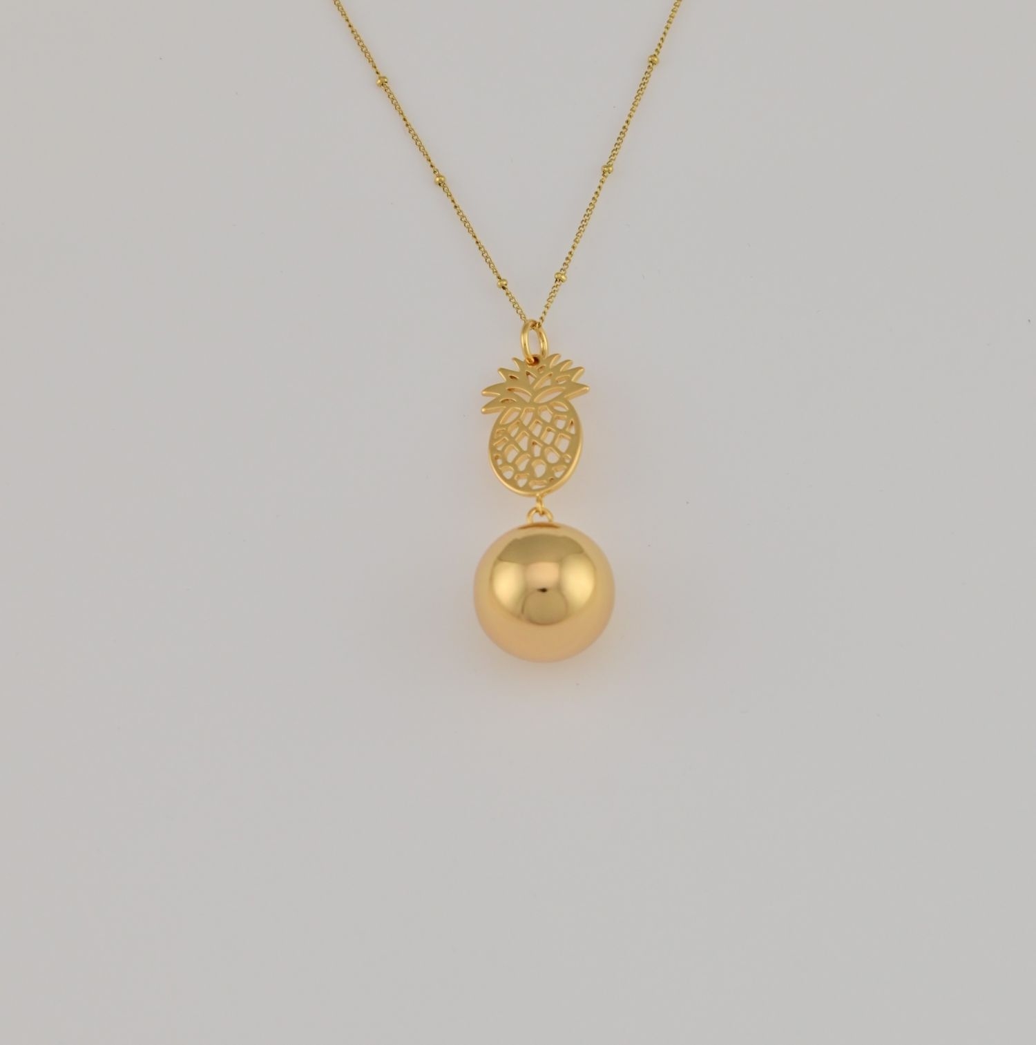 Bola de grossesse avec chaîne - Ananas Or