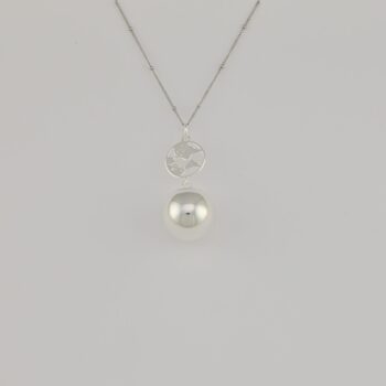 Bola de grossesse avec chaîne – Terre Argent