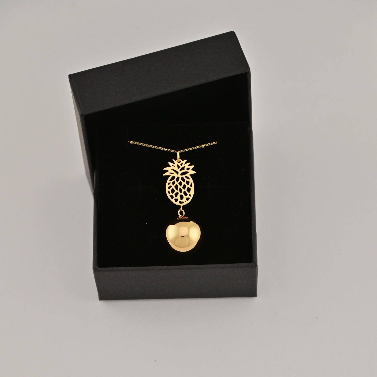 Bola de grossesse avec chaîne - Ananas Or – Image 4