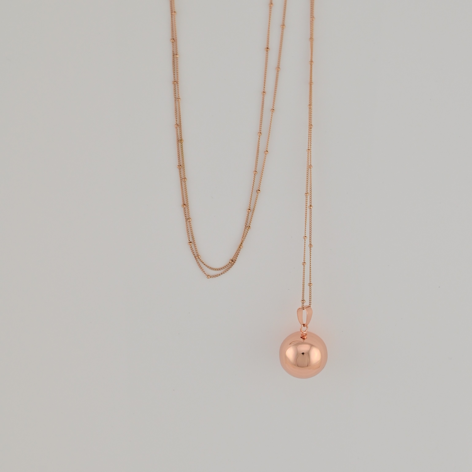 Bola de grossesse avec chaîne - Classique Or Rose – Image 2