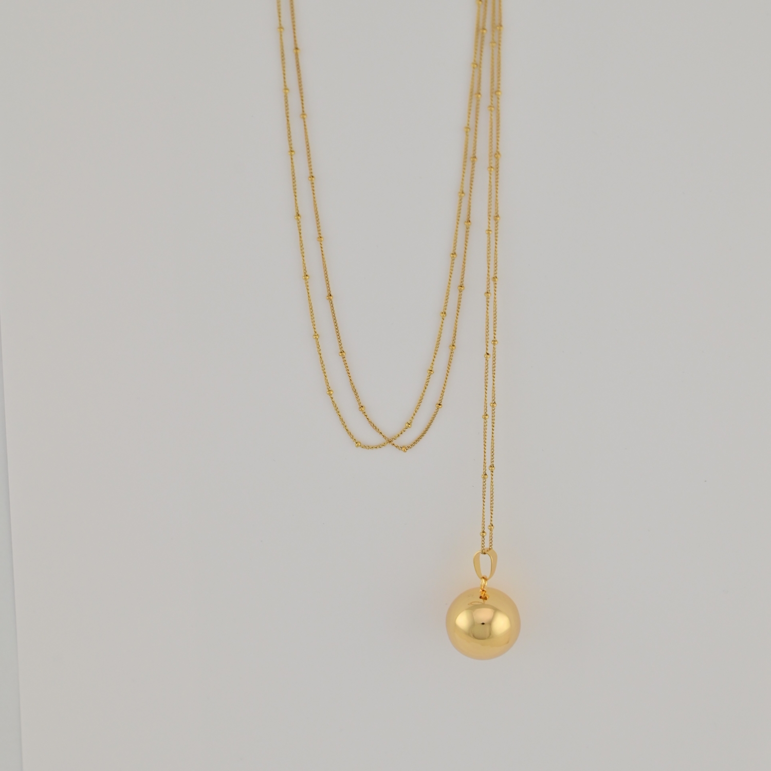 Bola de grossesse avec chaîne - Classique Or – Image 2