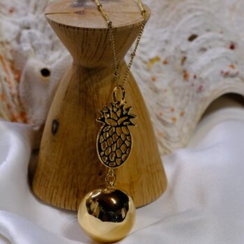 Bola de grossesse avec chaîne – Ananas Or