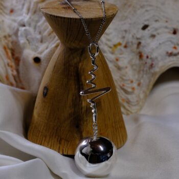 Bola de grossesse avec chaîne – Spirales Argent